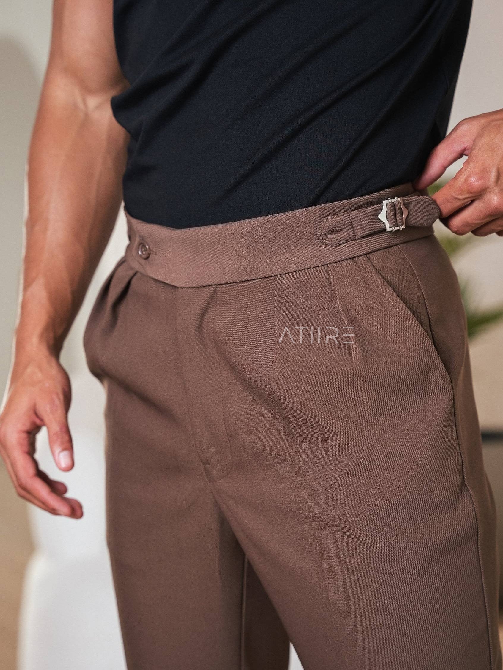 BROWN SIGNATURE ITALIAN GURKHA PANTS
