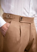CAMEL SIGNATURE BUTTONED GURKHA PANTS