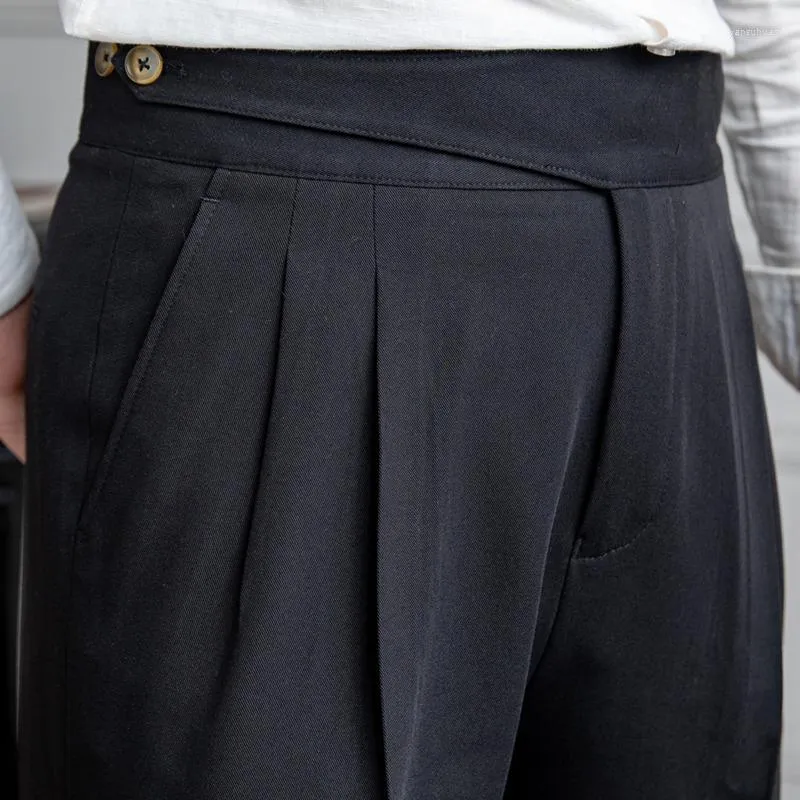 BLACK CLASSIC BUTTONED GURKHA PANTS
